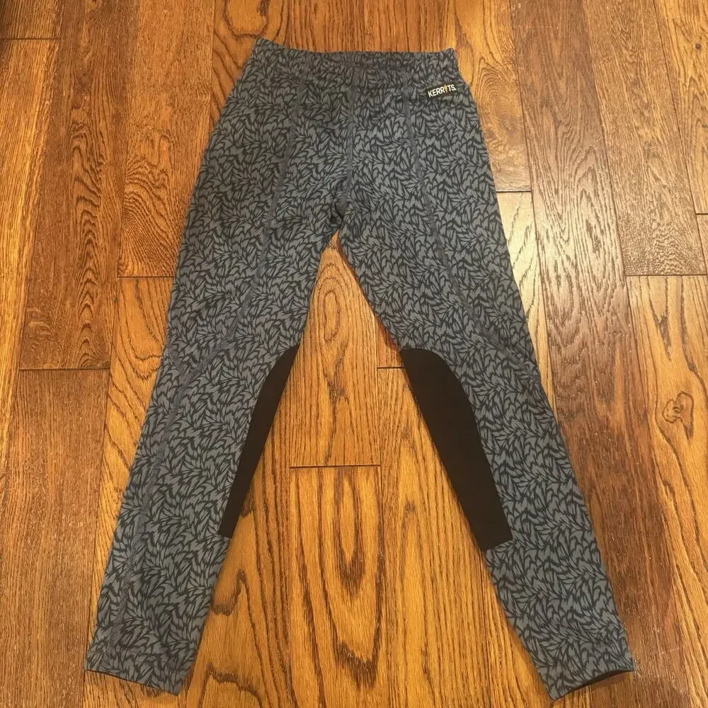 Kerrits Kids Performance Knee Patch Tight Girls Small 6-7 Equestrian Riding Pant